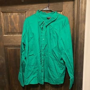 Green Button up